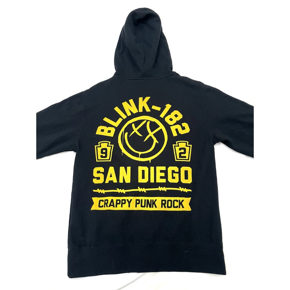 Vintage BLINK 182 Crappy Punk Rock San Diego 1992 Tour Full Zip Hoodie Medium